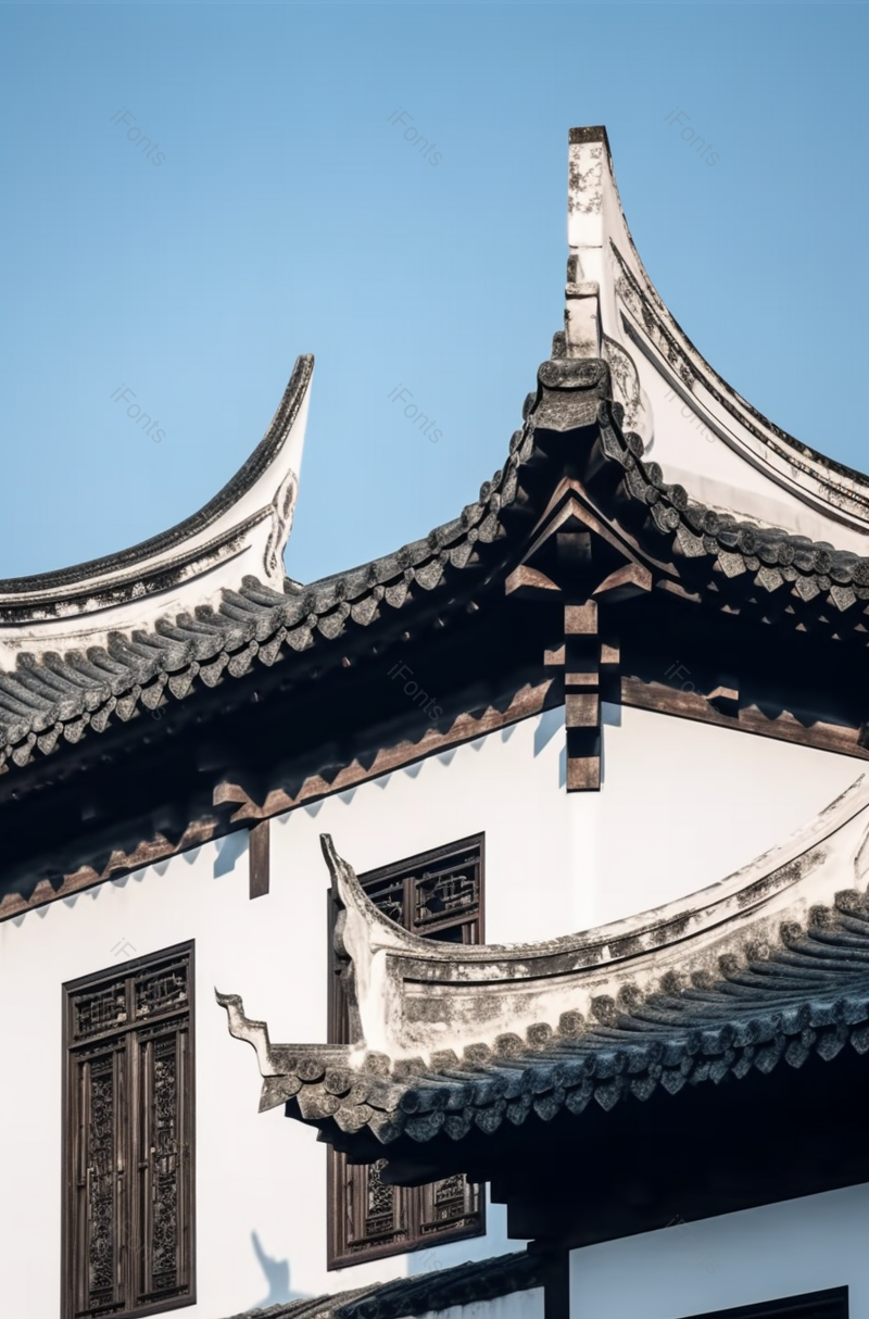 白墙黑瓦马头墙建筑背景,高清,摄影图,摄影图片,图片大全,摄影图免费下载